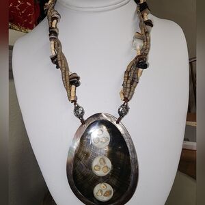 Artisan Mother Of Pearl Beachcomber Necklace